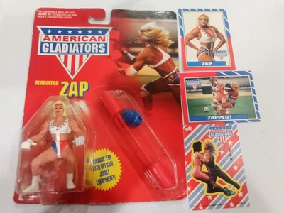 Figura y tarjetas TOPPS American Gladiators Zap 1991 Foto 1 de 4