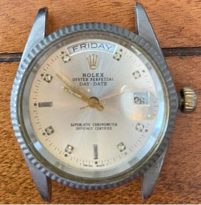 Часы наручные ROLEX без ремешка - дата/календарь-бриллианты-нерабочие детали - Изображение 1 из 4