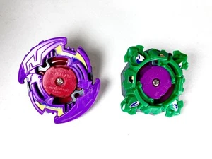 Lot Of 2 Vintage Hasbro Takara Tomy Beyblades Wyborg Draciel S Vintage 2001 2002 - Picture 1 of 6