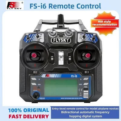 Flysky FS-i6X AFHDS 2A 2.4G 6CH RC Radio Transmitter w/FS-iA6B or iA10B Receiver - image 1 of 4