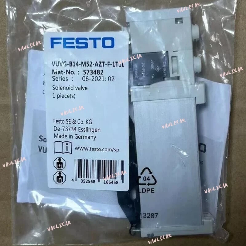 1PC NEW FESTO VUVG-B14-M52-AZT-F-1T1L 573482 Solenoid Valve - Image 1 of 1