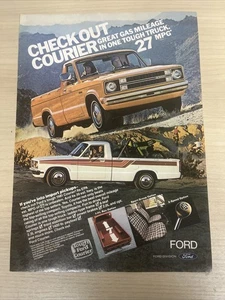 Ford Courier Pickup Truck Vintage Print Ad 1981 Sports Afield Magazine - Picture 1 of 1