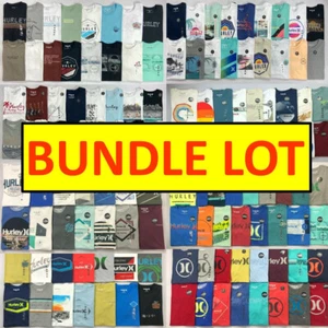 Hurley Men's T-Shirt Mystery Bundle Lot of 1 to 5 Short Sleeve Crewneck Tee - Picture 1 of 11