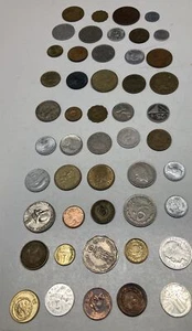 Lot Of 49 World Coins Great For Starting Or Building A Collection Gift Free Ship - Picture 1 of 10