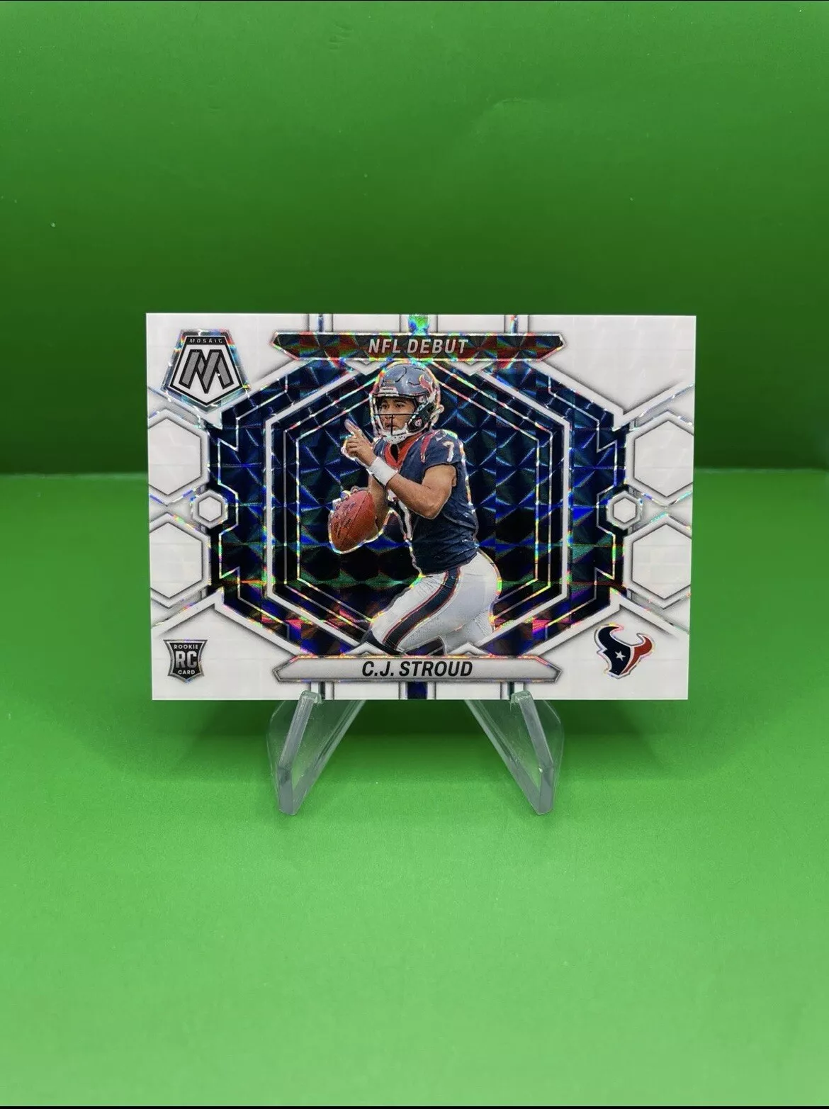 2023 Mosaic Football CJ Stroud NFL Debut WHITE MOSAIC /25