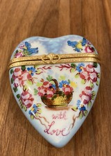 Heart “With Love” - Vintage Limoges Box