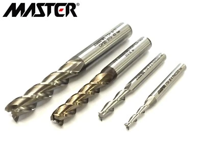 MASTER Frese a candela cilindriche per Alluminio e Leghe Leggere Serie Lunga in HSS-Co