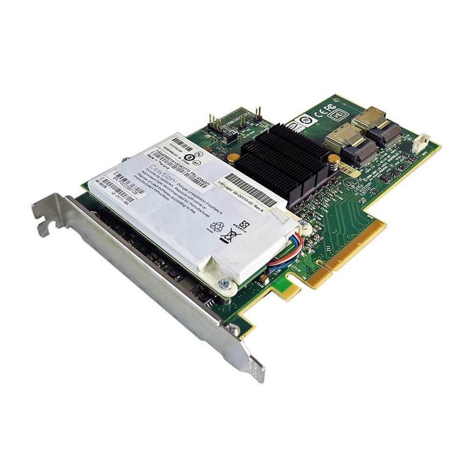 LSI IBM MR SAS 8708E 3 Gb/s PCIe x8 RAID Controller +BBU +SAS Kabel FRU 43W4297 - Bild 1 von 1