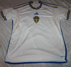 Adidas Sweden Jersey White Mens Size Small Soccer HC2984 New - Picture 1 of 6