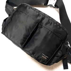PORTER Tanker Sling Body Bag Black Nylon Crossbody Japan Yoshida Used Excellent - Picture 1 of 11