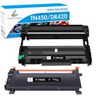 1PK TN450/TN420 Toner + 1PK DR420 Drum Unit for Brother MFC-7360N MFC-7365DN