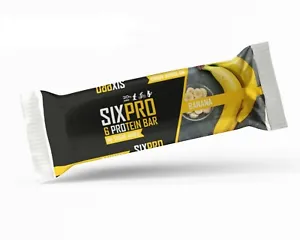 SIXPRO 28-30% Protein Energy Bar Bar Banana 10x90g/900g/ Sugar Free - Picture 1 of 1