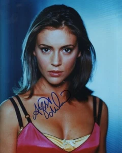 Foto autógrafa a color M-ALYSSA MILANO con certificado de autenticidad - Imagen 1 de 1