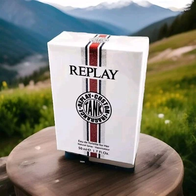 REPLAY TANK Eau de Toilette For Her 50ml Brandneu - Bild 1 von 4