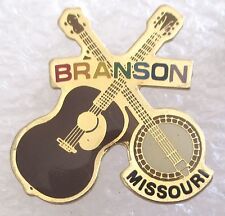 City of Branson, Missouri Travel Souvenir Collector Pin-Guitar/Banjo