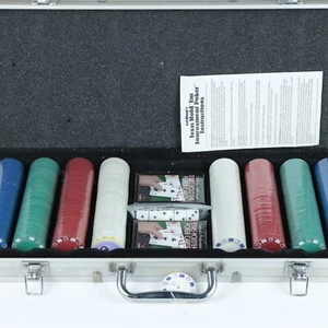 Cardinal's Texas Hold ' Em Tournament Heavy Poker Chip Set (400) with Case - Picture 1 of 9