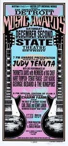 Detroit Music Awards POSTER 13th Annual 1995 Big Chief Carl Mark Arminski Signed - Picture 1 of 1