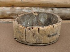 Antiques Primitives Wooden Large Barrel from Ukrainian Village