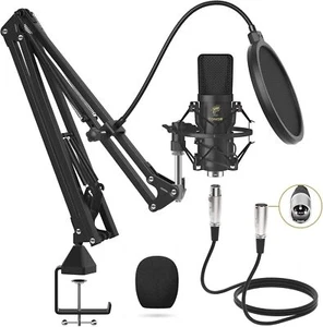 Tonor TC20 XLR Kondensatormikrofon professionelles Studiomikrofon-Set mit Nierencharakteristik - Bild 1 von 9