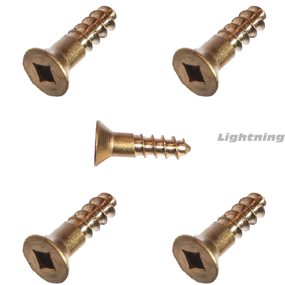 FASTENERE #10 x 1-3/4" Silicon Bronze Wood Screws, Flat Head, Square Drive Qty 50