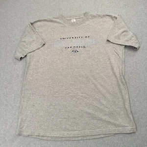 North Carolina Tar Heels Vintage Herren grau Shirt T-Shirt Größe XL Y2K selten authentisch - Bild 1 von 8
