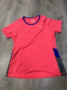 under armour shirt fitted womens XL heat Gear Short Sleeve Athletic  - Picture 1 of 2