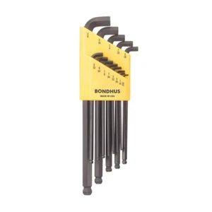 Bondhus 16537 Stubby Ball End Hex L-Wrenches Set, .050 - 3/8", 13 Pc. - Picture 1 of 1