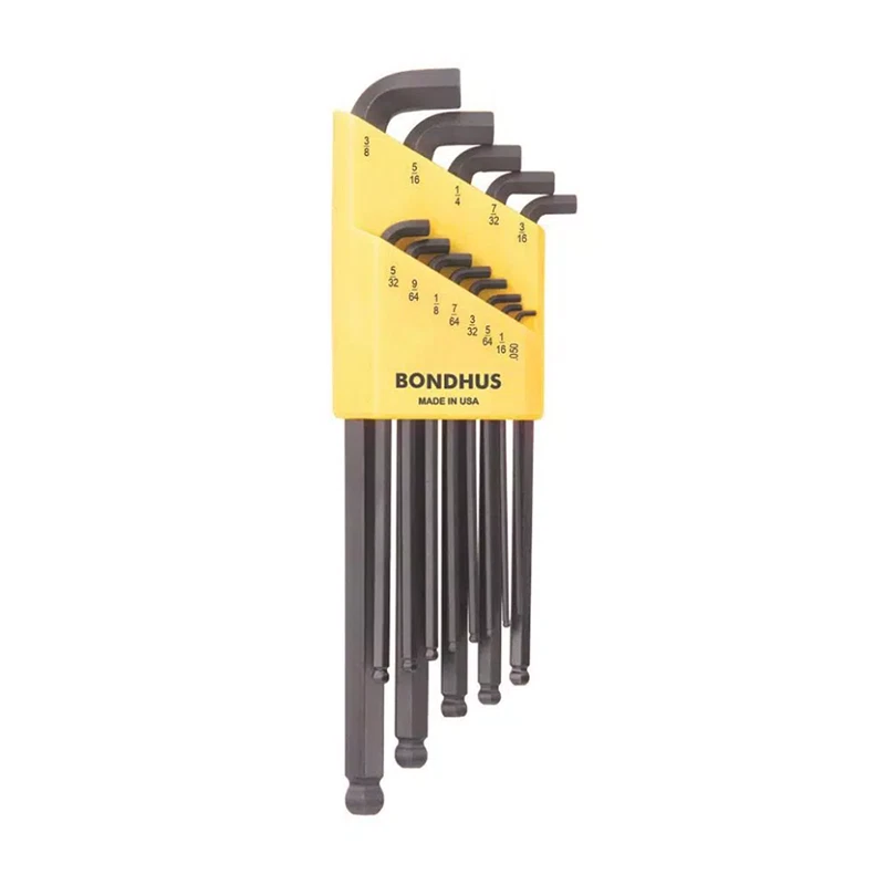 Bondhus 16537 Stubby Ball End Hex L-Wrenches Set, .050 - 3/8", 13 Pc. - Image 1 of 1