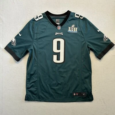 Camiseta deportiva verde local parche Nike Super Bowl 52 de Nick Foles Philadelphia Eagles MVP XL Foto 1 de 4
