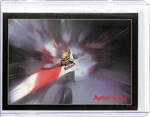 1991 ProTrac's Formula One #107 Ayrton Senna McLaren Honda Racing Card Rookie RC - Picture 1 of 2