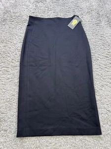 Vince Camuto Skirt Women XS Rich Black Midi Minimalist Pencil Career Office NWT - Picture 1 of 9