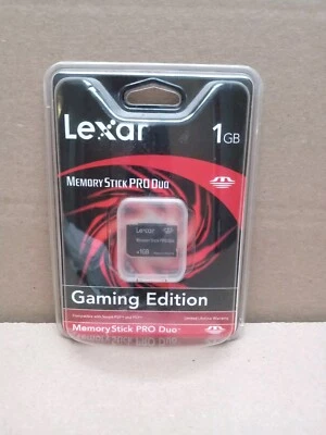 Lexar 1 GB Memory Stick Pro Duo Gaming Edition Sony PSP PS3 Wii Xbox 360 NEW.   - Image 1 of 4