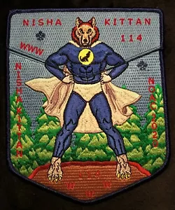 NISHA KITTAN OA LODGE 114 BSA Lewis Clark Council 2020 Noac 2 parches Marvel Hero - Imagen 1 de 2