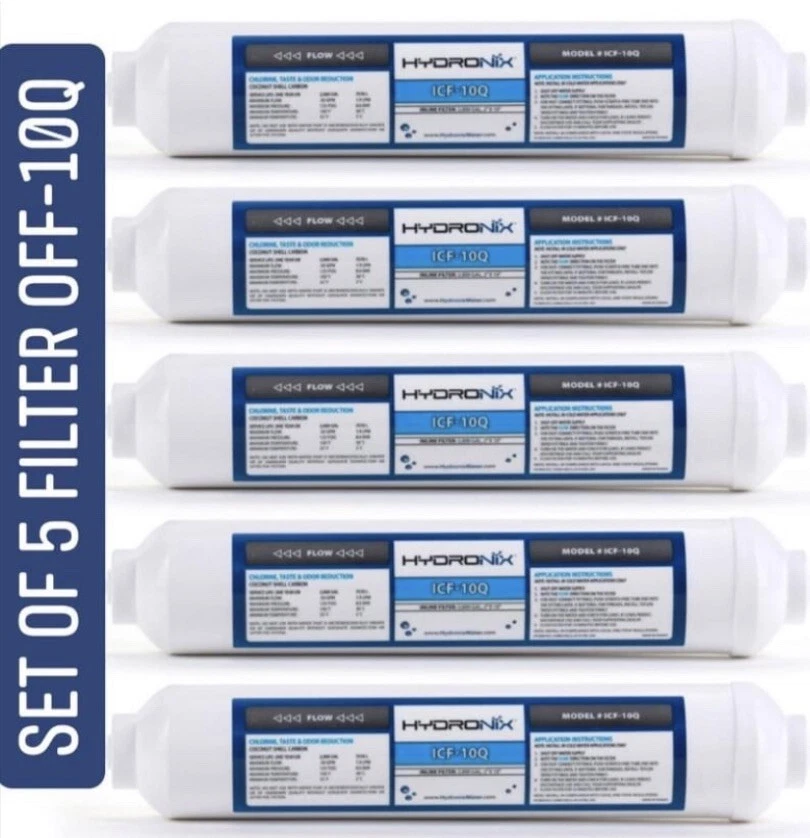 Post Inline Carbon GAC Water Filter 5 Pcs Reverse Osmosis RO Ice T/33 - Image 1 of 1