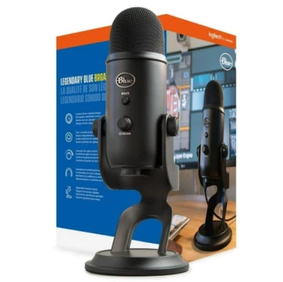 Blue Yeti USB Microphone BRAND NEW Professional Multi-Pattern - Blackout Colour - Image 1 of 4