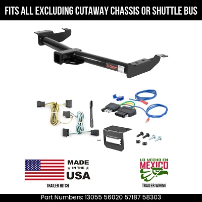 Enganche de remolque para Ford E250 2008 con cableado de 5 pines apto para todas las horas Vans Curt 6K 2" Foto 1 de 4