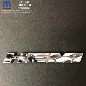 Dodge HEMI Fender Emblem Insert Decals L&R GRAYSCALE AMERICAN FLAG Fits 11-20 - Picture 1 of 6