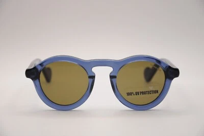 GAFAS DE SOL MONCLER ML 0042 92J REDONDAS PROTECCIÓN UV AZUL 46-23-145 NUEVAS Foto 1 de 4