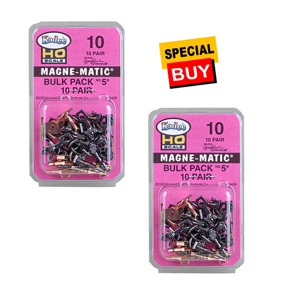 Paquete a granel Kadee #10 10 pares #5 NO.5 acopladores metálicos (2) escala HO Foto 1 de 1