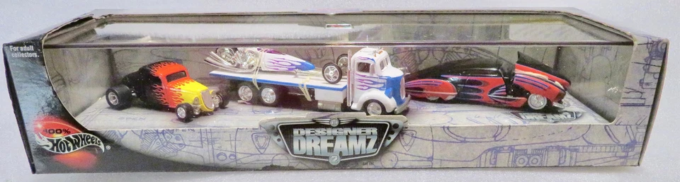 2001 Mattel 100 Hot Wheels DESIGNER Dreamz 2 Custom Series 4 Vehicle Set -