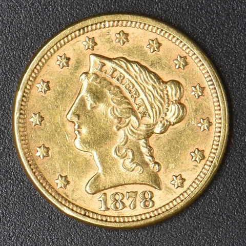 1878 Liberty Head Gold Quarter Eagle $2.50 Philadelphia - COINGIANTS Cover