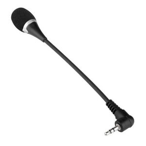 Black Handheld Mini 3.5mm Stereo Mic Audio Microphone For PC Mobile Phone Laptop