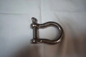 12 mm 316 stainless 7/16" pin sailboat shackle - Foto 1 di 5