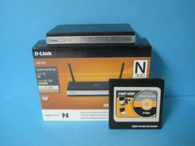 D-Link N300 WLAN Breitband Router WiFi 4 Port Lan DIR-615 WPS Neuwertig - Bild 1 von 4