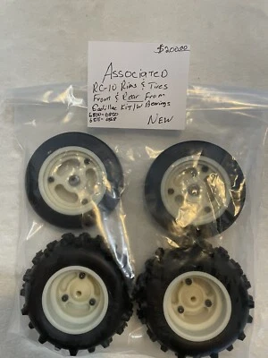 Associated RC 10 Front & Rear Jelly Beans With Tires From Kit NEW 6850,6800,6868 - Image 1 of 4