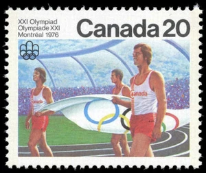 Canada Stamp #682i - Opening Ceremony (1976) 20¢ LF - Picture 1 of 1