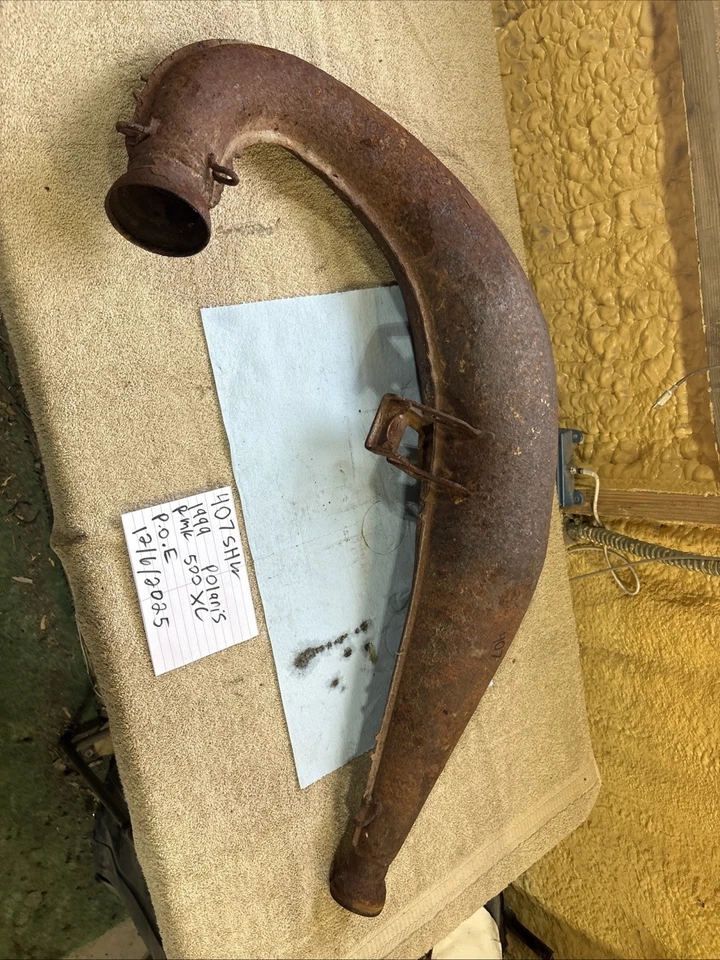 1999 Polaris RMK 500 XC exhaust pipe expansion chamber 407 - Image 1 of 4