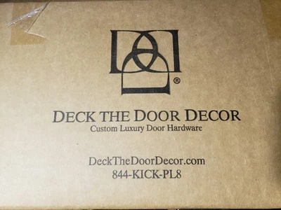 Decoración Deck the Door | Placa de patada de puerta - Montaje magnético para puertas de acero - 6"x 30" Foto 1 de 4