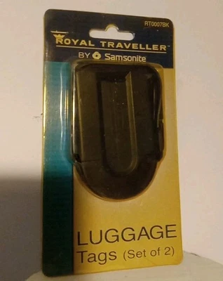 Etiqueta de equipaje Royal Traveler 3,5" Samsonite fácil identificación - Lote de 2 Foto 1 de 2
