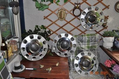 4 X Original Fiat 500 14 Zoll Radkappe 51935068 CHROM - Bild 1 von 4